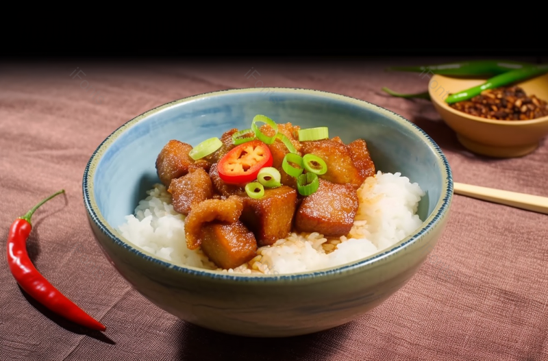 东方食品美味快餐猪肉饭主食,高清,摄影图,摄影图片,图片大全,摄影图免费下载